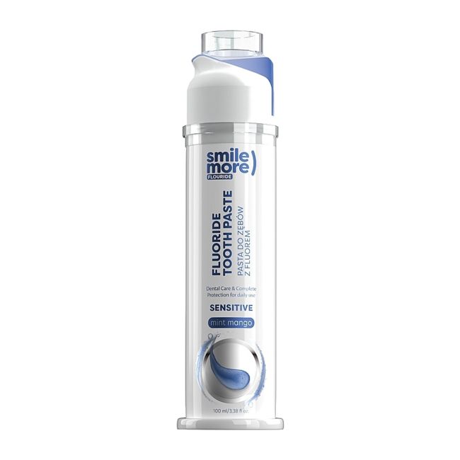 SMILE MORE FLUORIDE SENSITIVE MINT MANGO dantų pasta, 100 ml