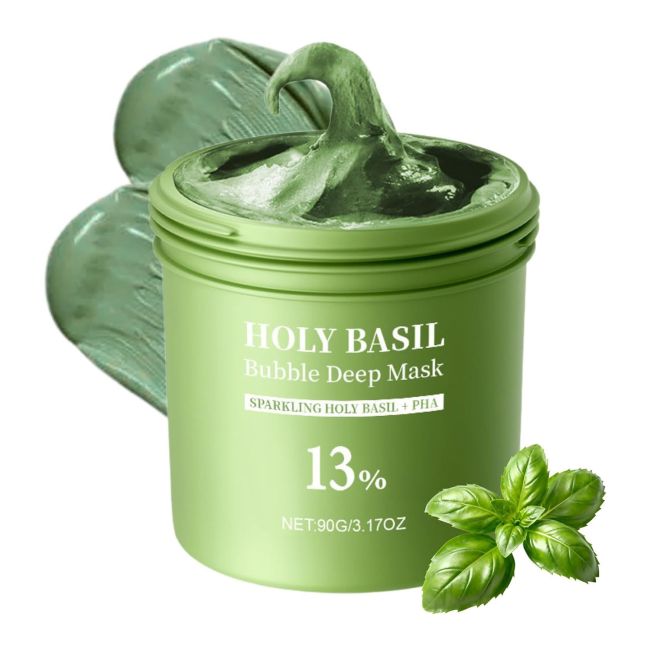 P.CALM HOLY BASIL BUBBLE DEEP veido kaukė, 90 g