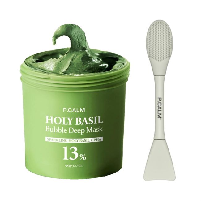 P.CALM HOLY BASIL BUBBLE DEEP veido kaukė, 90 g