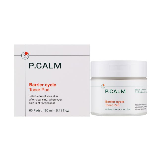 P.CALM BARRIER CYCLE veido toniko padukai (60 vnt. / 160 ml)