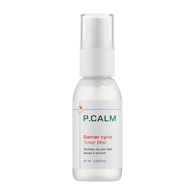 P.CALM BARRIER CYCLE purškiamasis veido tonikas, 60 ml
