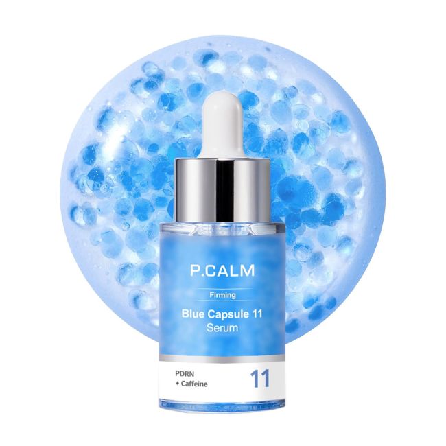 P.CALM PDRN + CAFFEINE BLUE CAPSULE 11 veido serumas, 30 ml