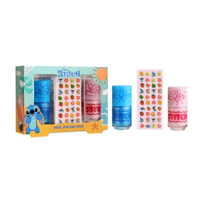 DISNEY STITCH nagų lakai (2 x 7 ml) + nagų lipdukai