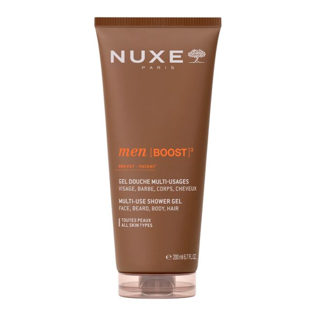 NUXE MEN BOOST MULTI - USAGES dušo želė (veido, barzdos, kūno ir plaukų), 200 ml