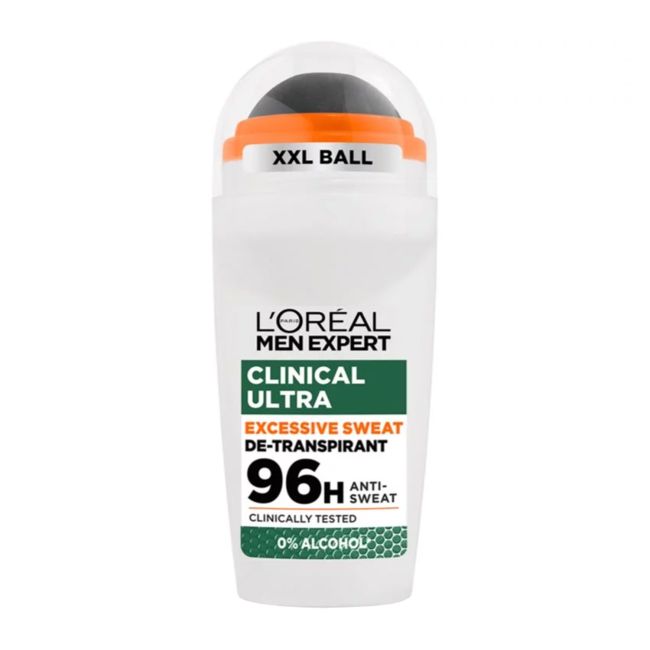 L'OREAL MEN EXPERT CLINICAL ULTRA 96H rutulinis antiperspirantas, 50 ml