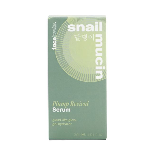 FACE FACTS SNAIL MUCIN PLUMP REVIVAL veido serumas, 30 ml