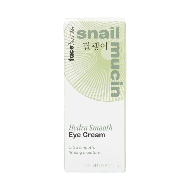 FACE FACTS SNAIL MUCIN HYDRA SMOOTH paakių kremas, 15 ml