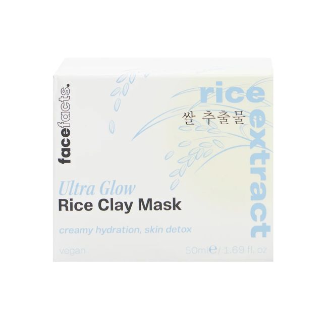 FACE FACTS ULTRA GLOW RICE CLAY veido kaukė, 50 ml