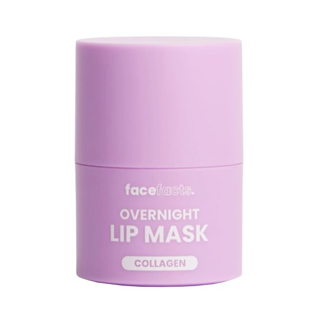 FACE FACTS COLLAGEN OVERNIGHT naktinė lūpų kaukė, 12 g