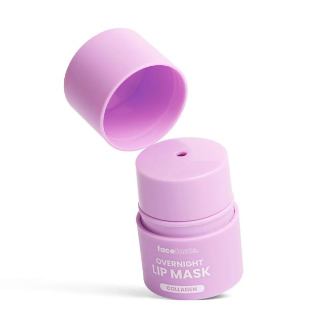 FACE FACTS COLLAGEN OVERNIGHT naktinė lūpų kaukė, 12 g