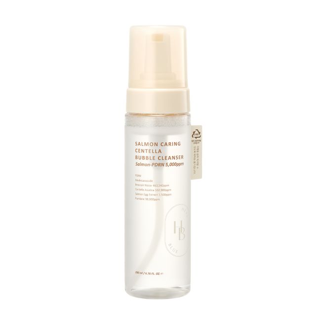 HEVEBLUE SALMON CARING CENTELLA BUBBLE veido prausimosi putos, 200 ml