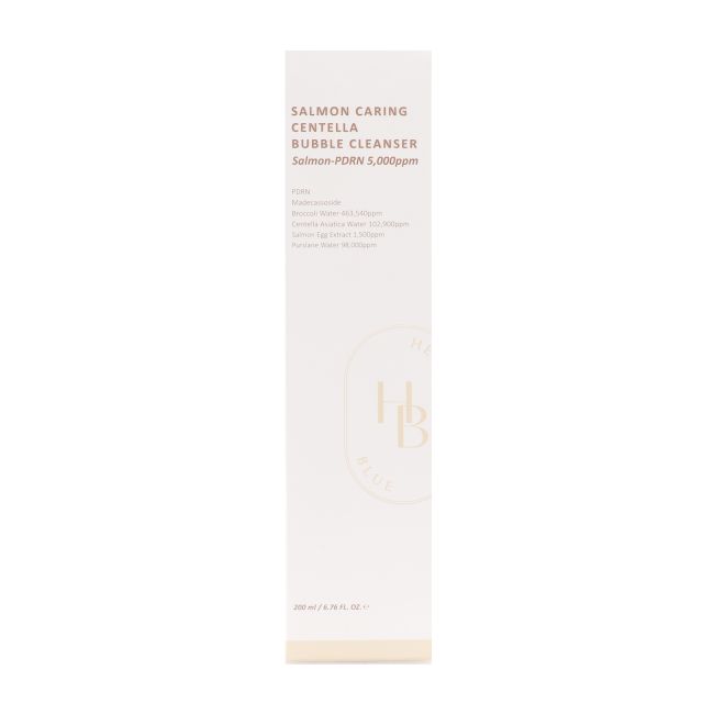 HEVEBLUE SALMON CARING CENTELLA BUBBLE veido prausimosi putos, 200 ml