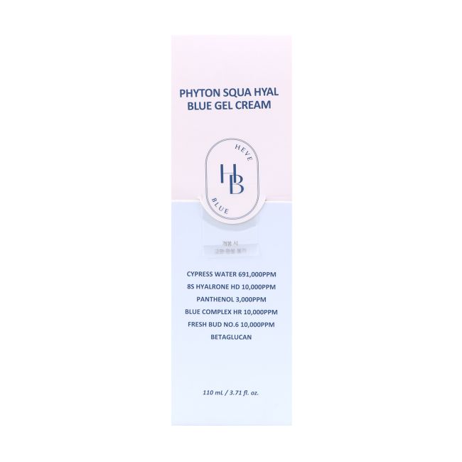 HEVEBLUE PHYTON SQUA HYAL BLUE veido želė kremas, 110 ml