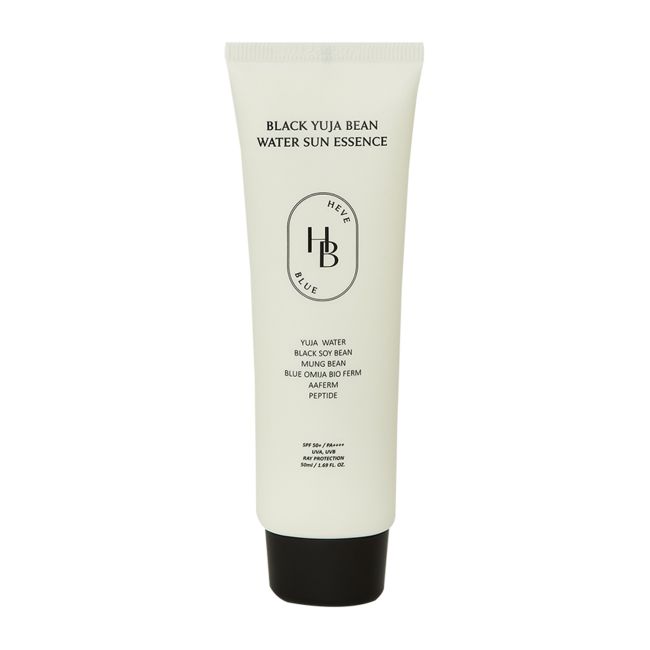 HEVEBLUE BLACK YUJA BEAN SPF50 WATER saulės esencija, 50 ml