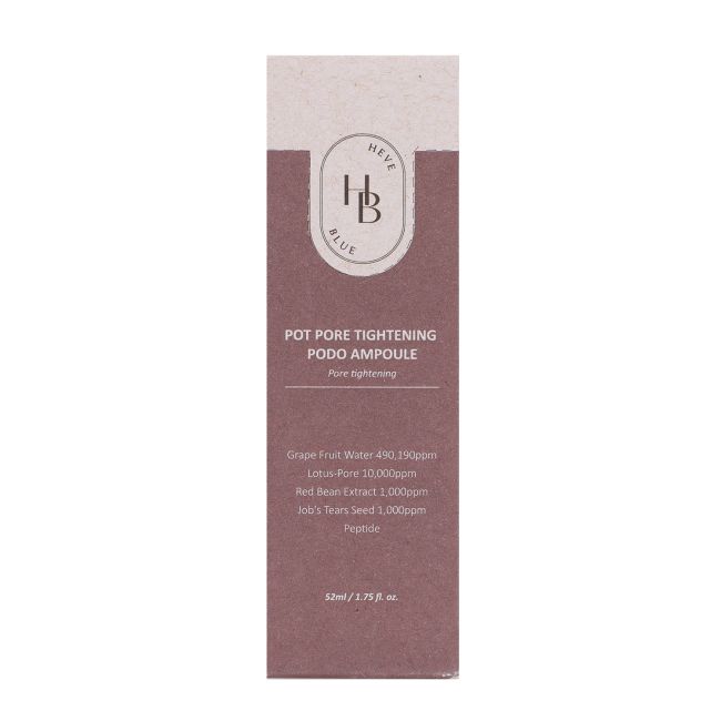 HEVEBLUE POT PORE TIGHTENING PODO veido serumas, 52 ml