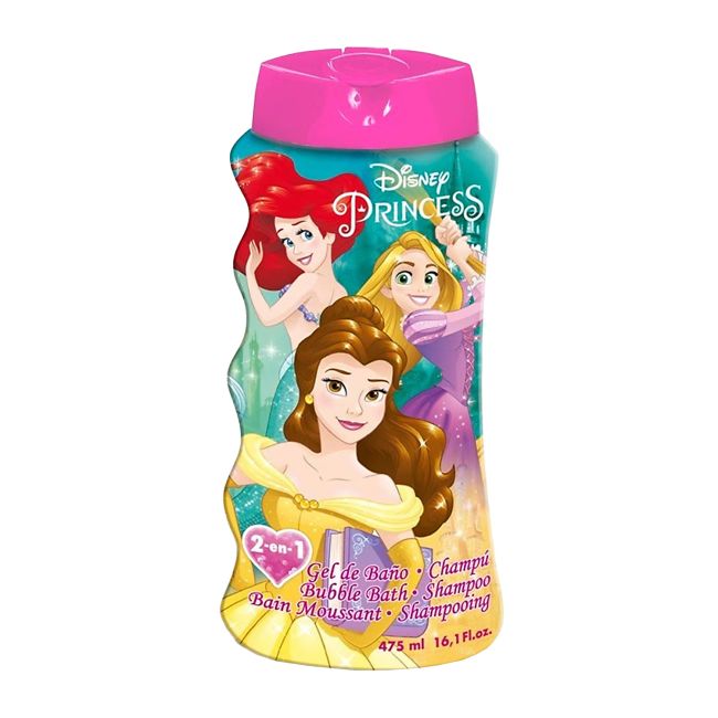 DISNEY PRINCESS 2IN1 vonios putos ir plaukų šampūnas, 475 ml