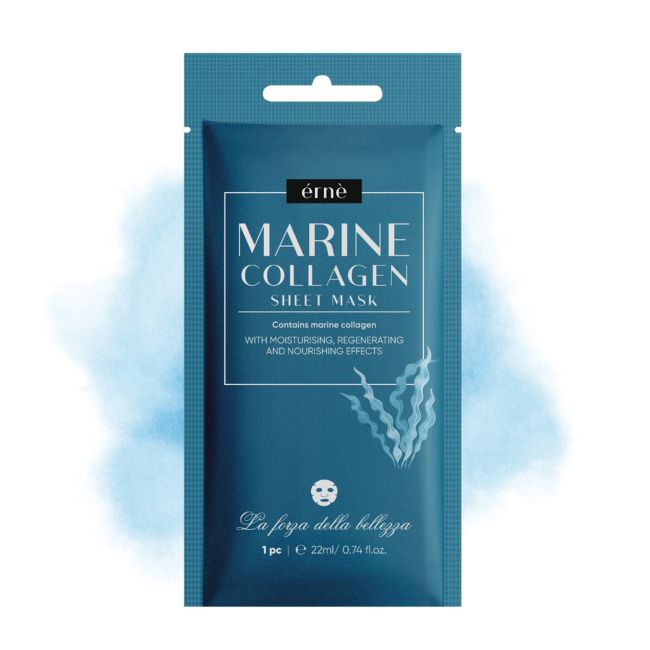 ERNE MARINE COLLAGEN lakštinė veido kaukė, 22 ml