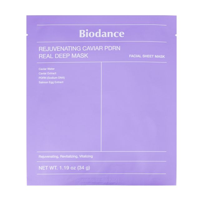 BIODANCE REJUVENATING CAVIAR PDRN REAL DEEP veido kaukė, 34 g