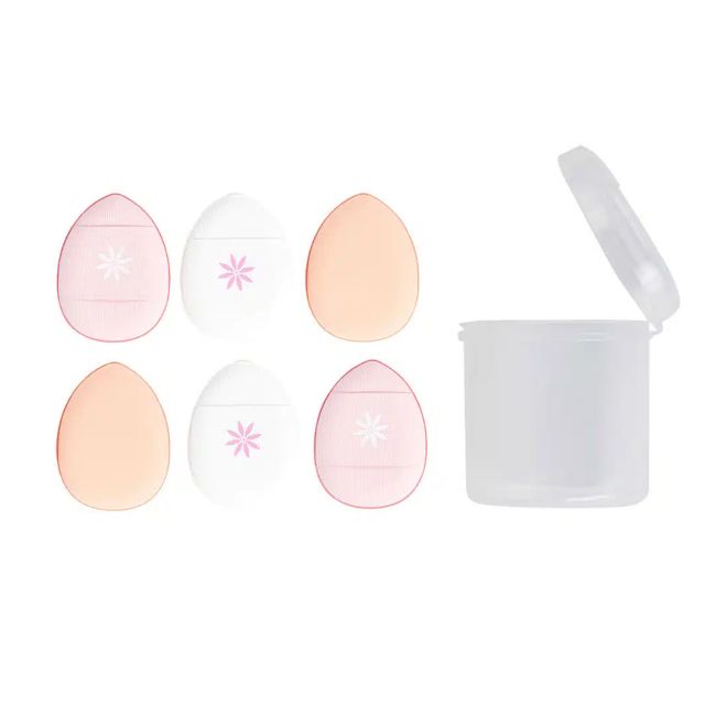 BRUSHWORKS MINI PILLOW PUFFS makiažo kempinėlės (6 vnt.)