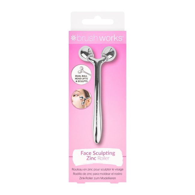 BRUSHWORKS FACE SCULPTING ZINC ROLLER veido masažuoklis