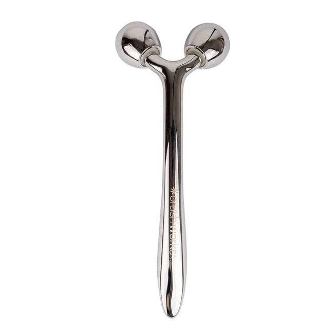 BRUSHWORKS FACE SCULPTING ZINC ROLLER veido masažuoklis