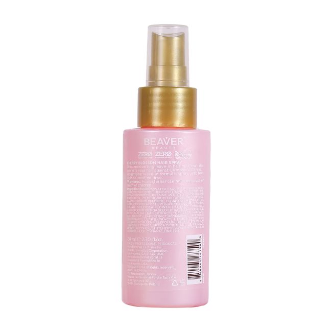 BEAVER CHERRY BLOSSOM ANTI-UV plaukų purškiklis, 80 ml