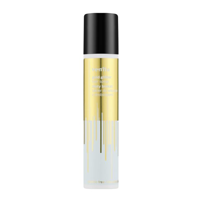 VENITA GOLD GLITTER plaukų lakas, 75 ml