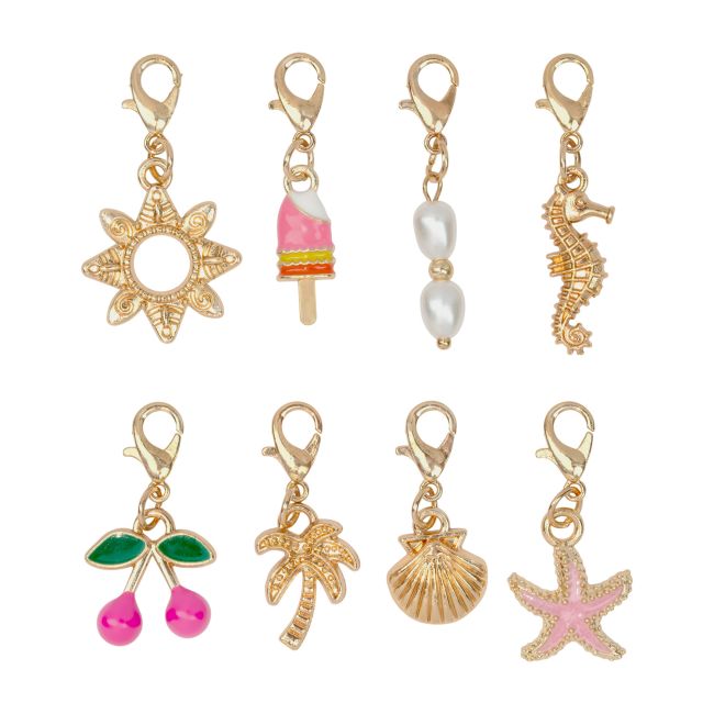 ESSENCE CLUB SOLEIL MIX & MATCH CHARMS pakabukų rinkinys (8 vnt.)