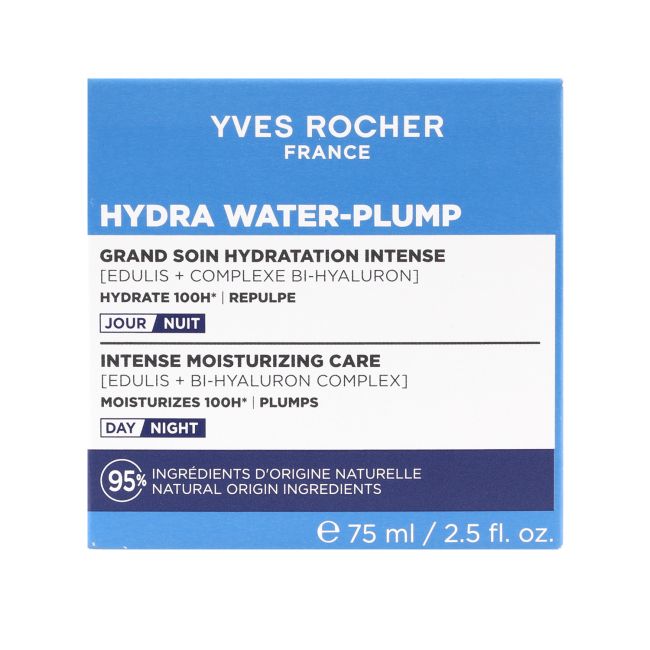 YVES ROCHER HYDRA WATER-PLUMP dieninis ir naktinis veido kremas, 75 ml