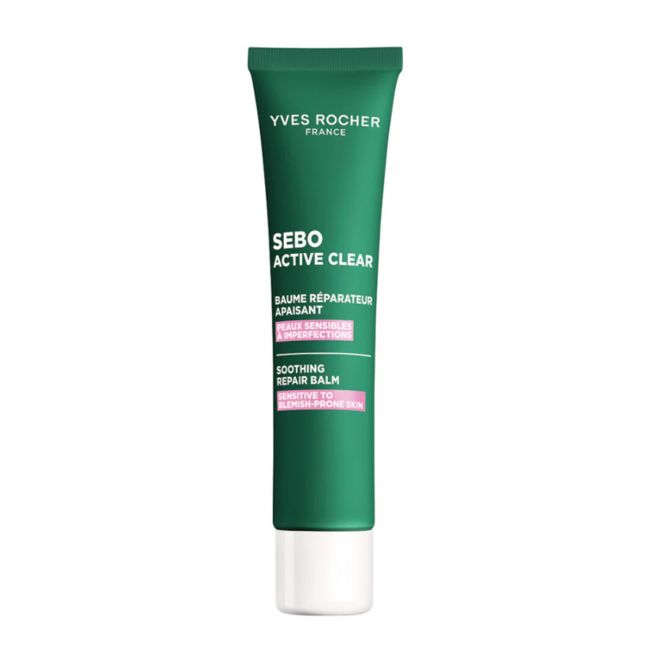 YVES ROCHER SEBO ACTIVE CLEAR SOOTHING REPAIR veido balzamas, 40 ml