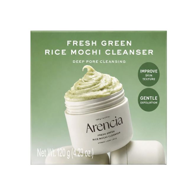 ARENCIA FRESH GREEN RICE MOCHI veido prausiklis, 120 g