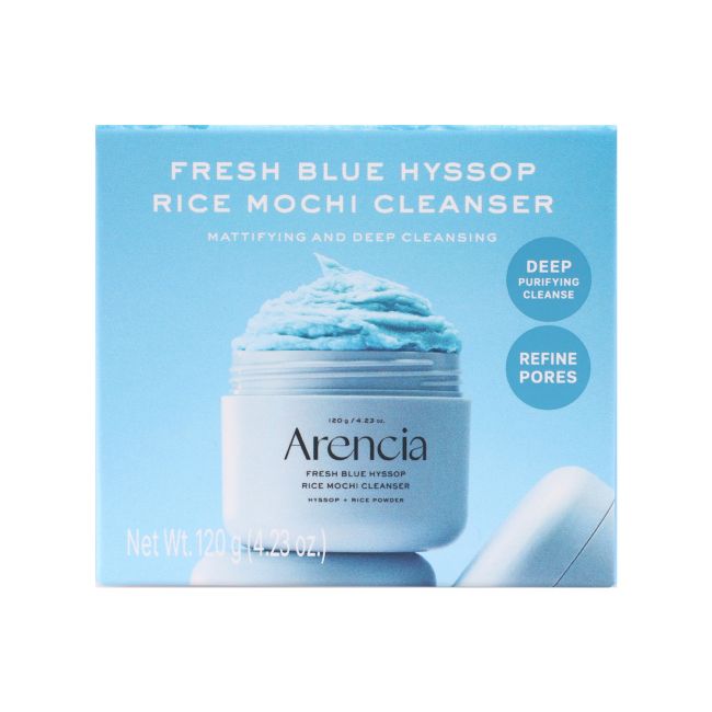 ARENCIA FRESH BLUE HYSSOP RICE MOCHI veido prausiklis, 120 g