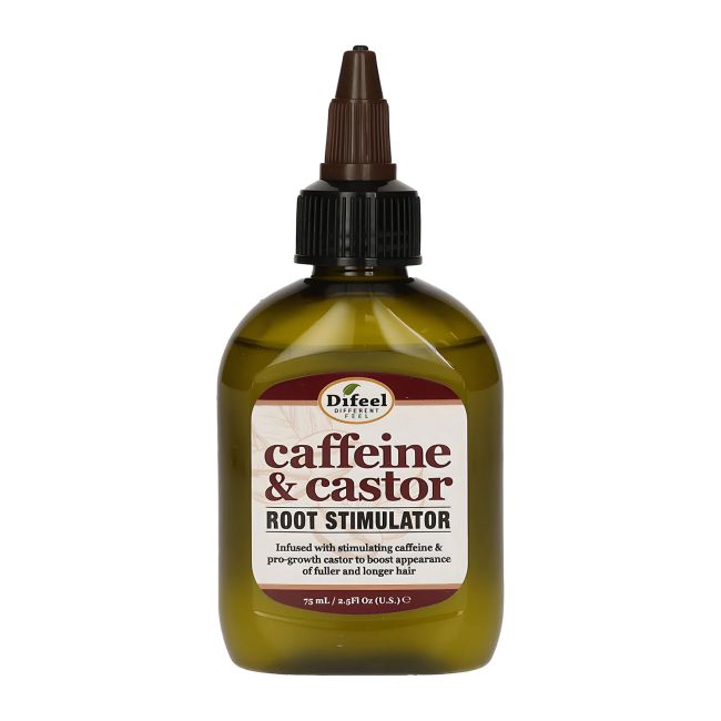 DIFEEL CAFFEINE & CASTOR plaukų šaknų stimuliatorius, 75 ml
