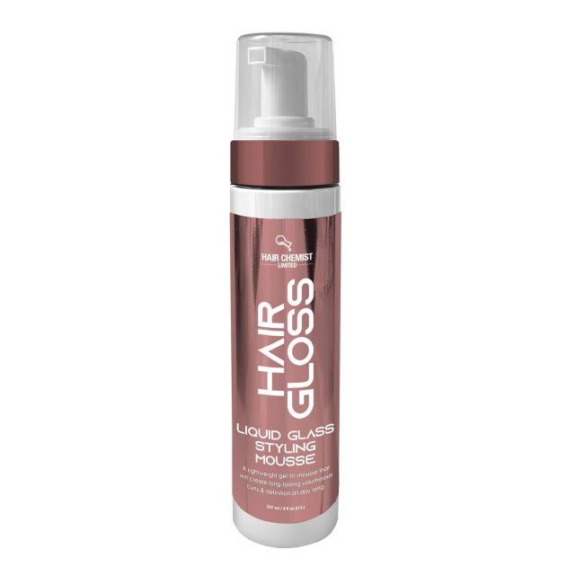 HAIR CHEMIST HAIR GLOSS LIQUID GLASS VOLUMIZING plaukų putos, 236 ml