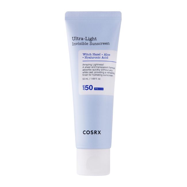 COSRX ULTRA - LIGHT INVISIBLE SPF50 apsauginis kremas, 50 ml