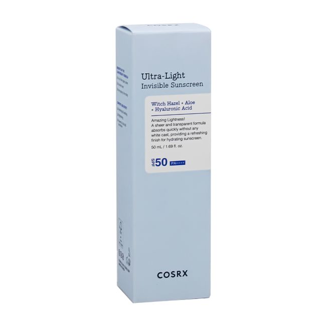 COSRX ULTRA - LIGHT INVISIBLE SPF50 apsauginis kremas, 50 ml