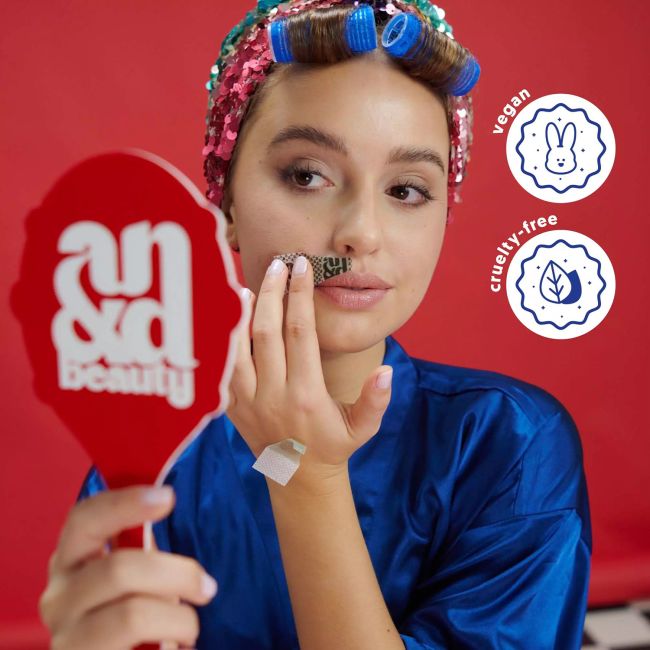 ANDBEAUTY SUPERSMOOTH SKIN lūpų vaško juostelės (8 vnt.)