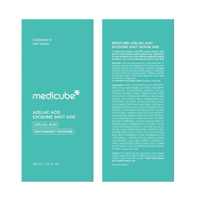 MEDICUBE AZELAIC ACID EXOSOME SHOT 2000 veido serumas, 30 ml