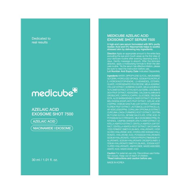 MEDICUBE AZELAIC ACID EXOSOME SHOT 7500 veido serumas, 30 ml