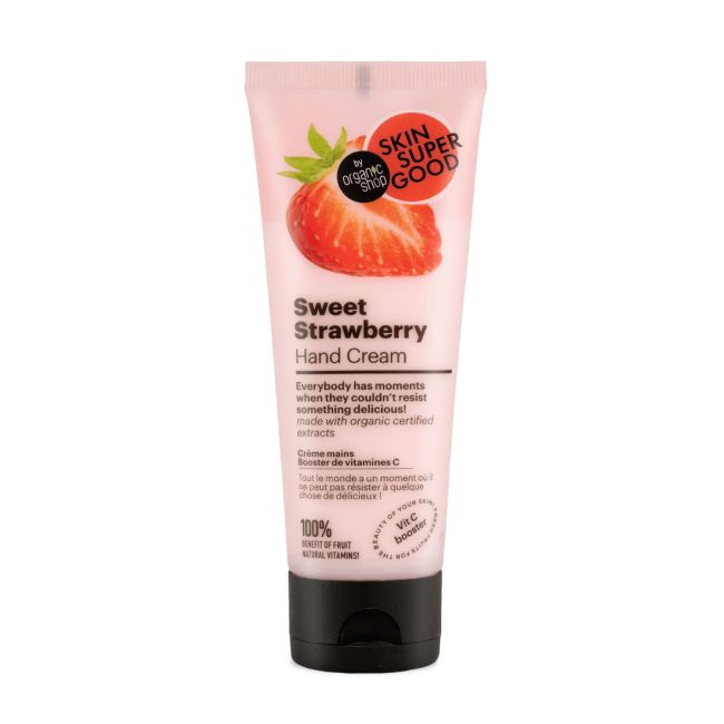 ORGANIC SHOP SWEET STRAWBERRY rankų kremas, 75 ml