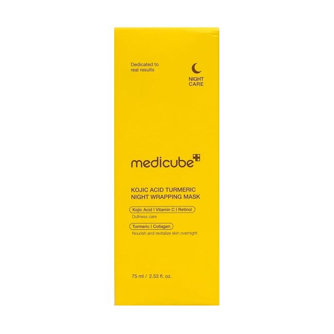 MEDICUBE KOJIC TURMERIC WRAPPING naktinė veido kaukė, 75 ml