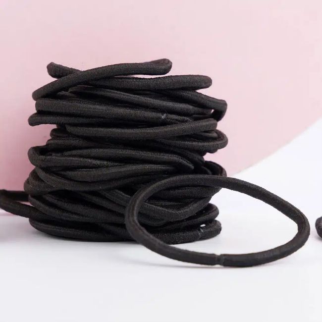 BRUSHWORKS CLASSIC HAIRBANDS plaukų gumytės (40 vnt.)