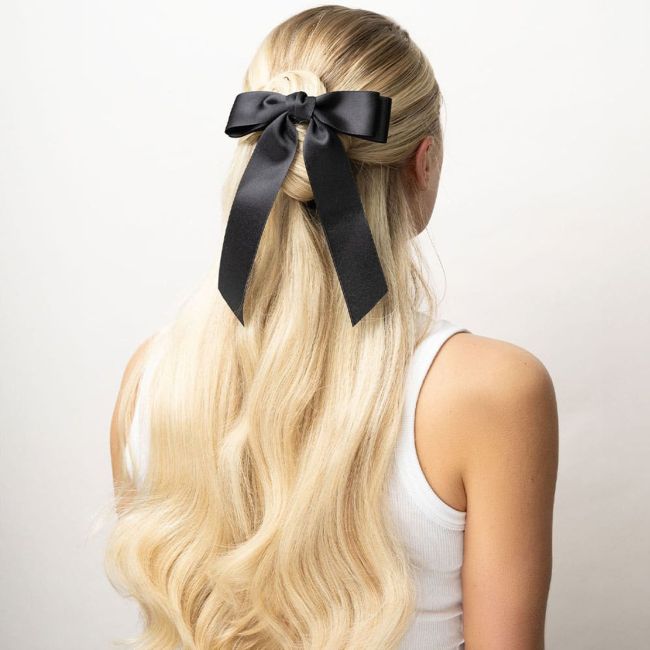 BRUSHWORKS SATIN HAIR BOW DUO plaukų segtukai (2 vnt.)