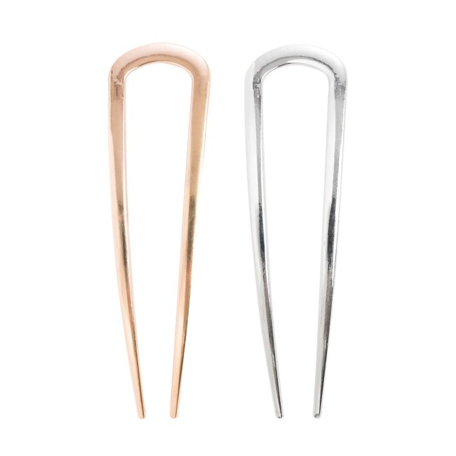 BRUSHWORKS FRENCH HAIR PIN DUO plaukų segtukai (2 vnt.)