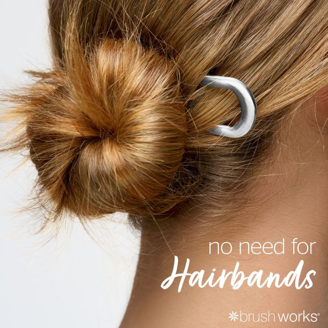 BRUSHWORKS FRENCH HAIR PIN DUO plaukų segtukai (2 vnt.)