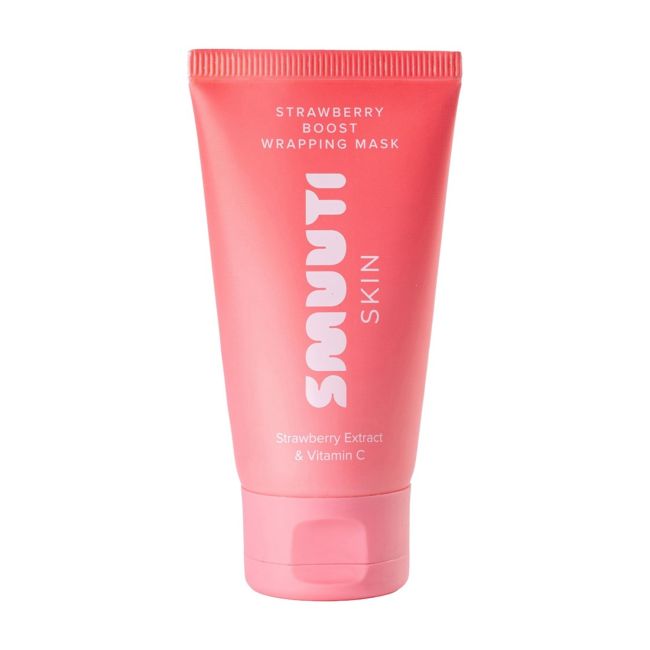 SMUUTI SKIN STRAWBERRY BOOST WRAPPING nulupamoji veido kaukė, 70 ml