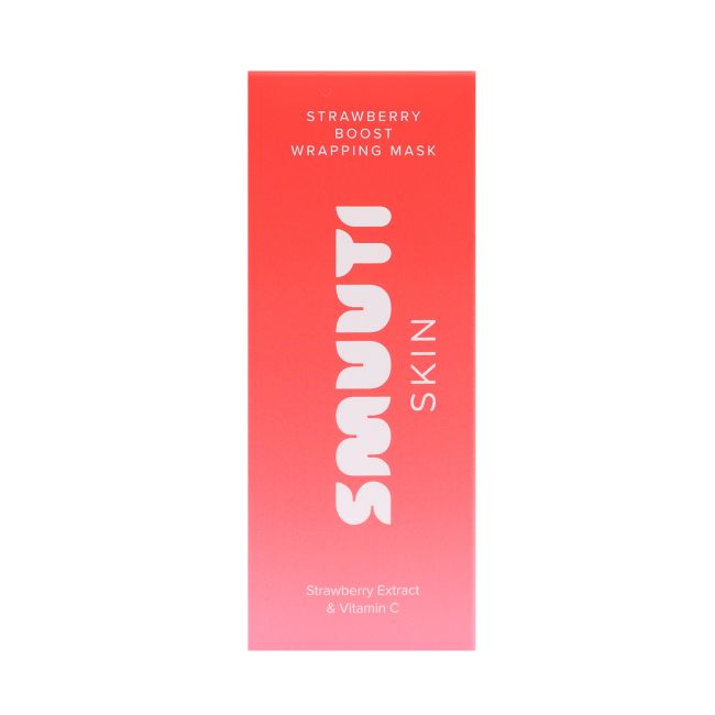 SMUUTI SKIN STRAWBERRY BOOST WRAPPING nulupamoji veido kaukė, 70 ml