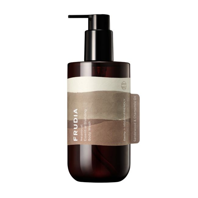 FRUDIA ESSENTIAL BLENDING EARTHY kūno prausiklis, 300 ml