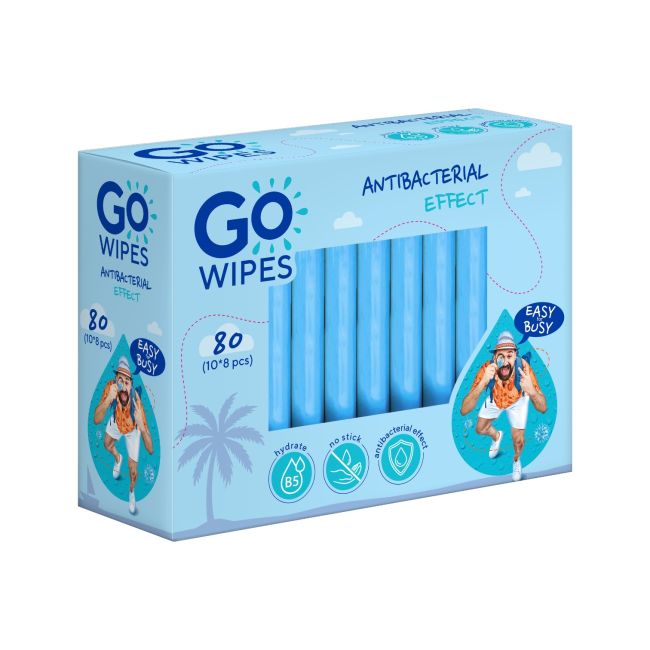 GOWIPES gaivinančios drėgnos servetėlės (8 vnt.)