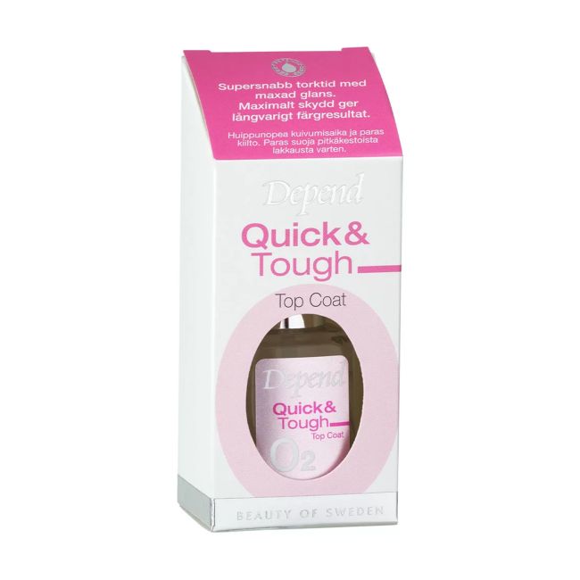 DEPEND QUICK & TOUGH viršutinis nagų lako sluoksnis, 11 ml